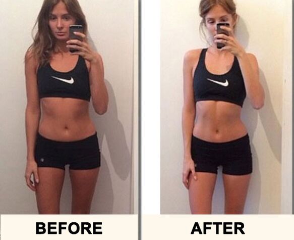 Result before and after