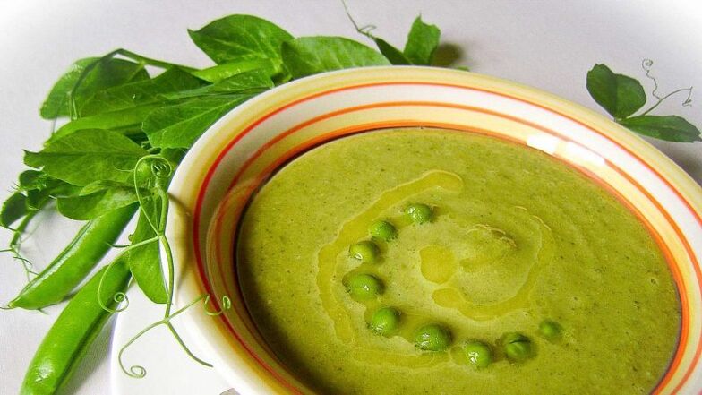 Pea puree soup to drink
